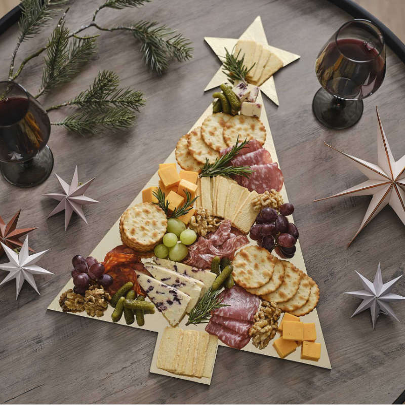 Kindergeburtstag-Platte-Weihnachtsbaum