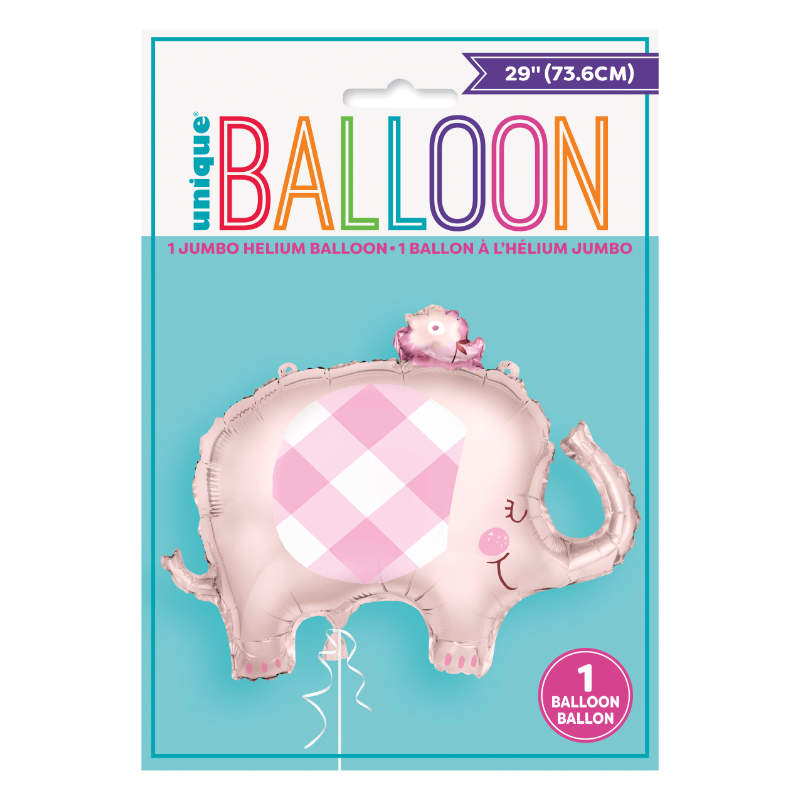 Folienballon Babyfant rosa Elefant