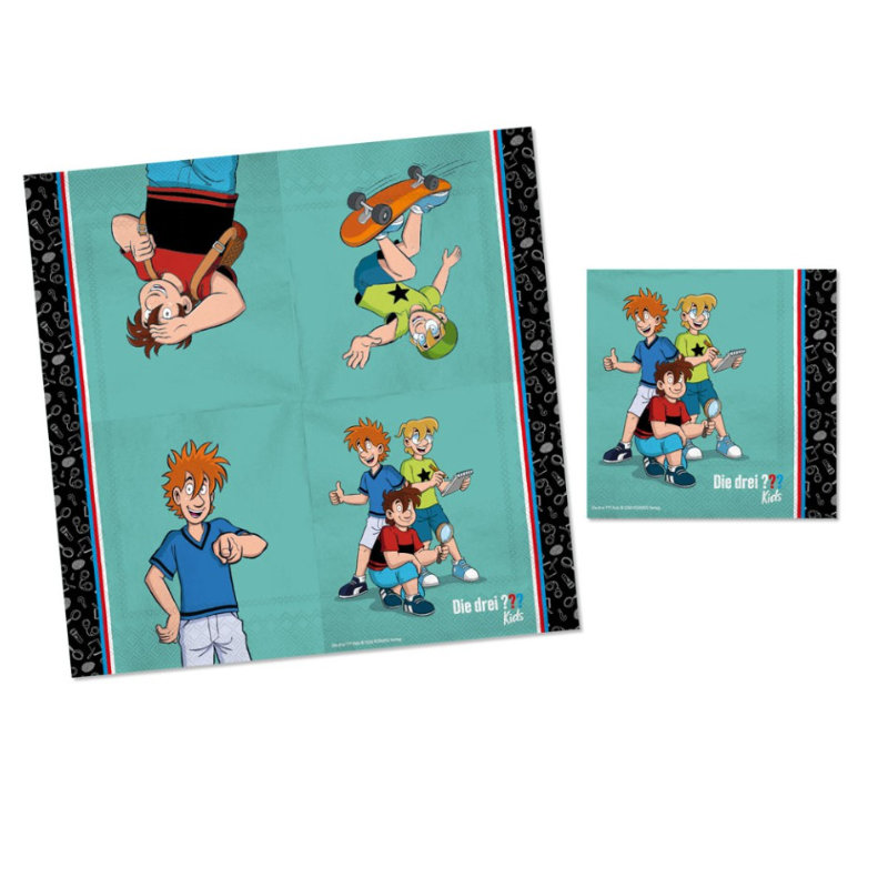 Serviettes Les trois ??? enfants, 20 pcs.
