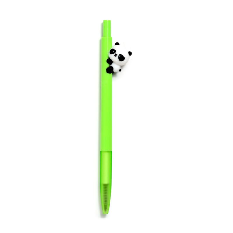 Stift, Kugelschreiber, Neon grün, Panda Anhänger, Gadget