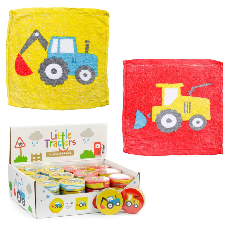 Kindergeburtstag-Zauberhandtuch-Traktor