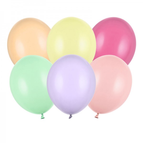 Luftballons Pastell Mix, 10 Stk.