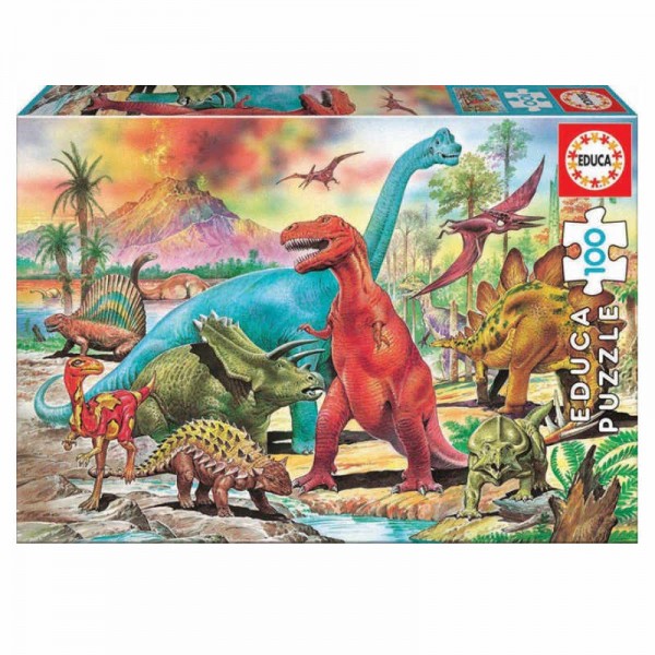 Puzzle Dinosaurs, 100tlg.