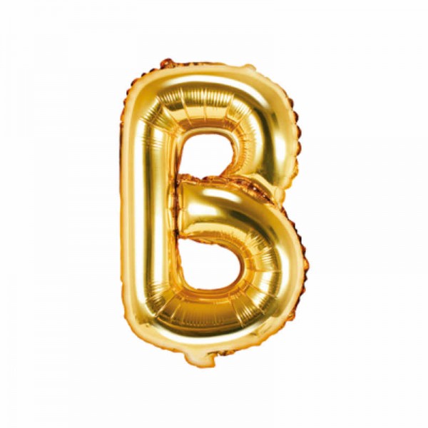 "Folienballon Buchstabe ""B"" gold, 1 Stk."