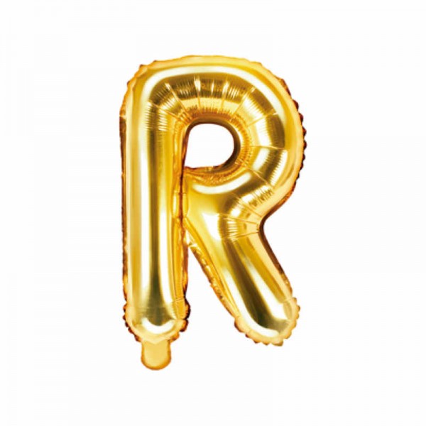 "Folienballon Buchstabe ""R"" gold, 1 Stk."