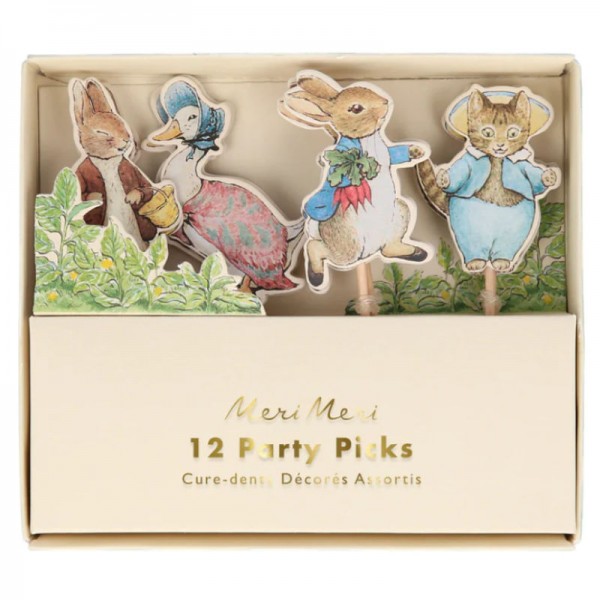Partypicker Meri Meri Peter Rabbit, 12 Stk.