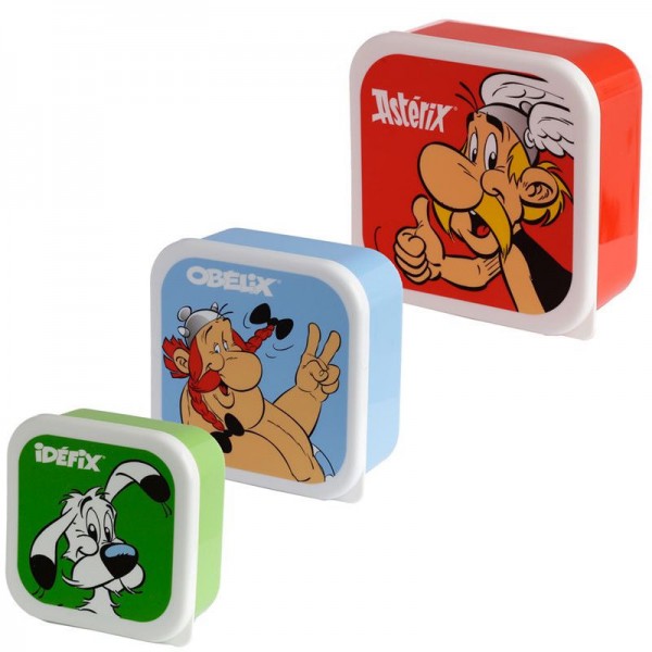 Lunchbox-Set Asterix und Obelix, 3 Stk.