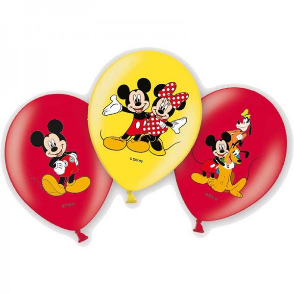 Luftballons Micky Maus, 6 Stk.