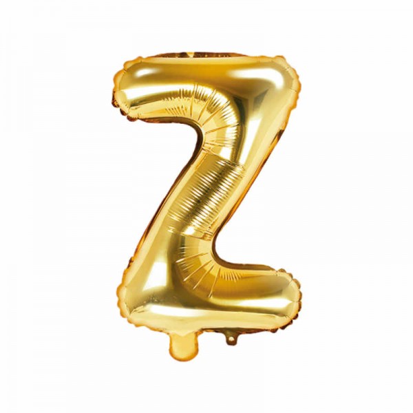 "Folienballon Buchstabe ""Z"" gold, 1 Stk."