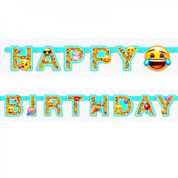  Girlande  Happy Birthday Emoji  junior partyshop ch