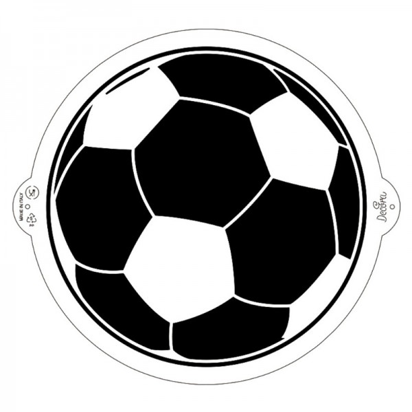 Schablone Fussball-Muster