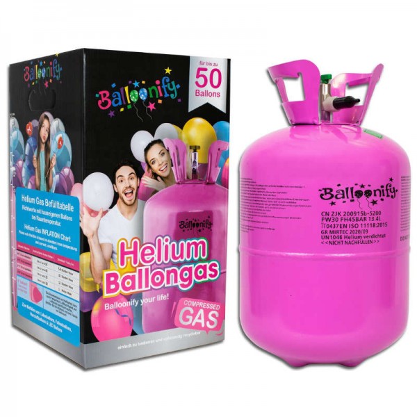 Heliumflasche für 50 Ballone