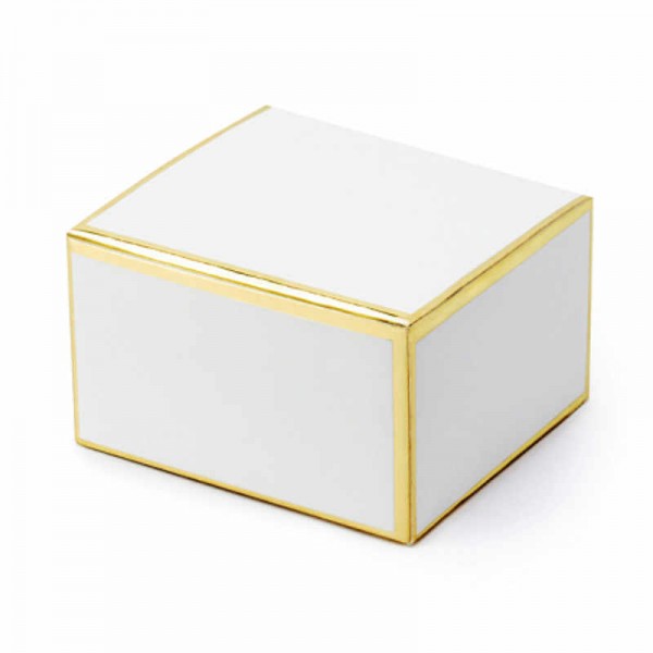 Geschenkboxen Weiss & Gold