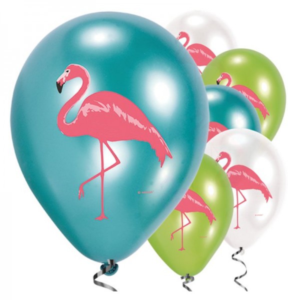 Luftballons Flamingo, 6 Stk.
