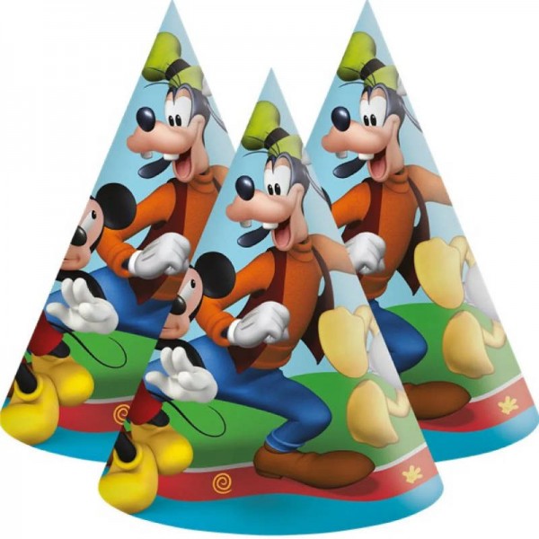 Chapeaux de fête Mickey Mouse, 6 pcs.