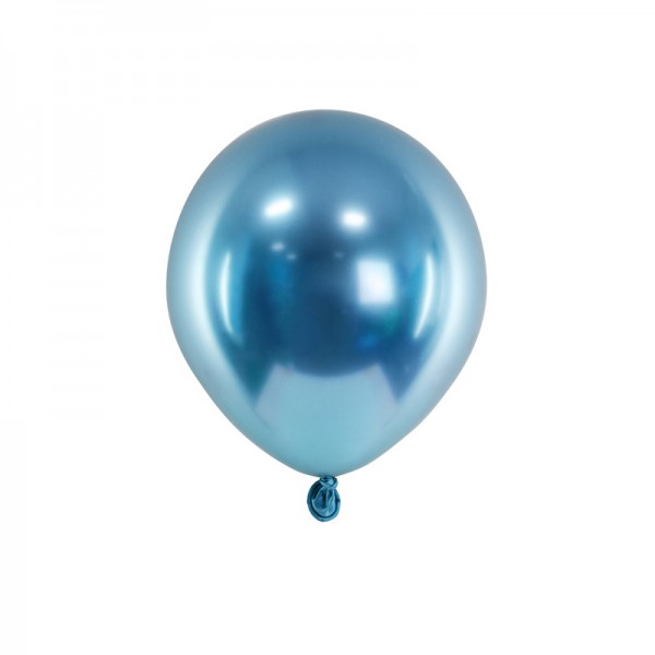 Ballons bleu brillant, 50 pcs.