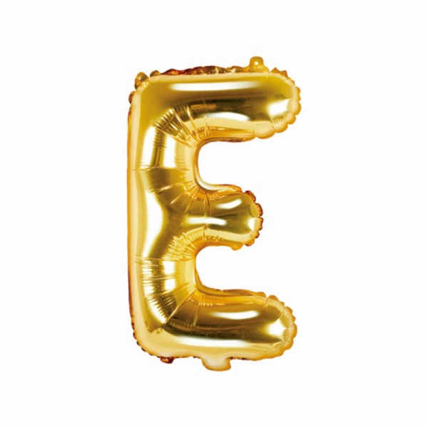 "Folienballon Buchstabe ""E"" gold, 1 Stk."