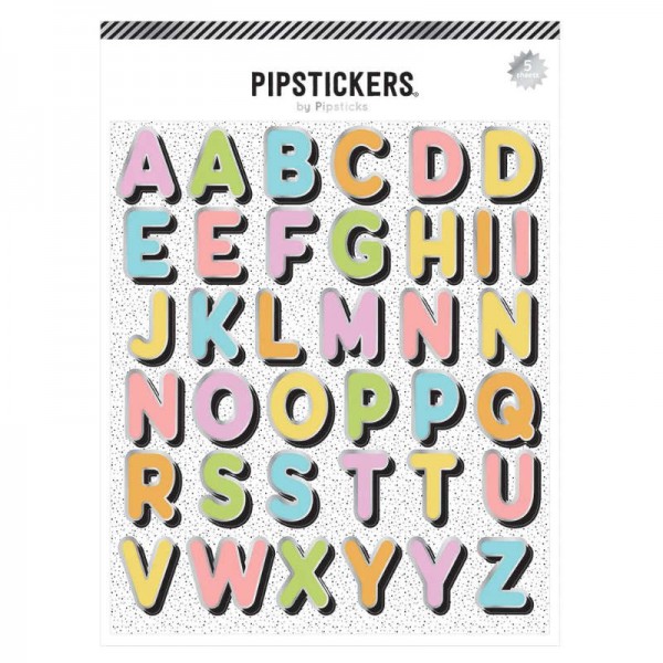 Sticker farbige Buchstaben