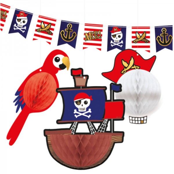 Set de décoration à suspendre Pirates