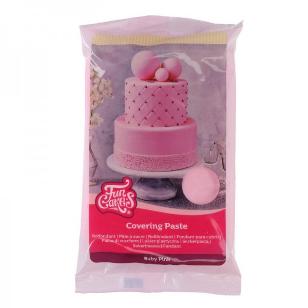 Funcakes Covering Paste Baby Rosa, 500g