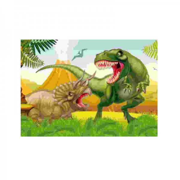 Einladungskarten Dinosaurier Alarm, 8 Stk.