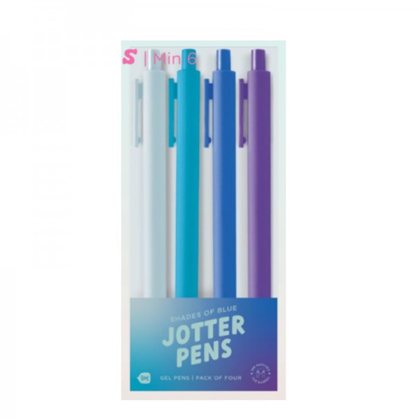 Set de stylos à bille Jotter Pens Gradient Blues, 4 pcs.