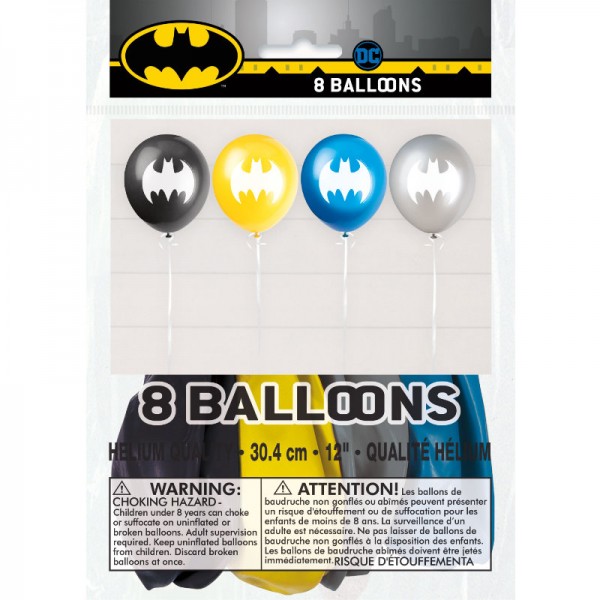 Luftballons Batman, 8 Stk.