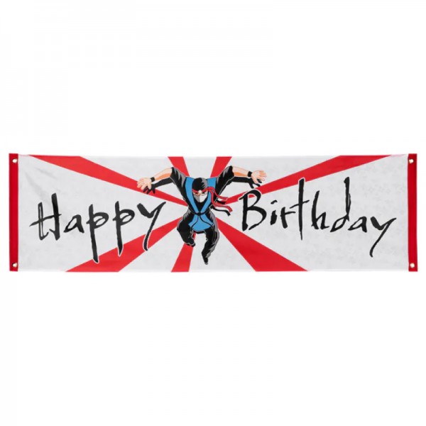 Bannière Ninja Happy Birthday