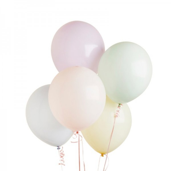Luftballons Pastell, 5 Stk.