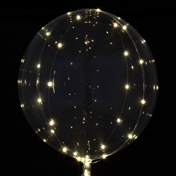 Crystal Clearz Luftballon LED durchsichtig, 1 Stk.