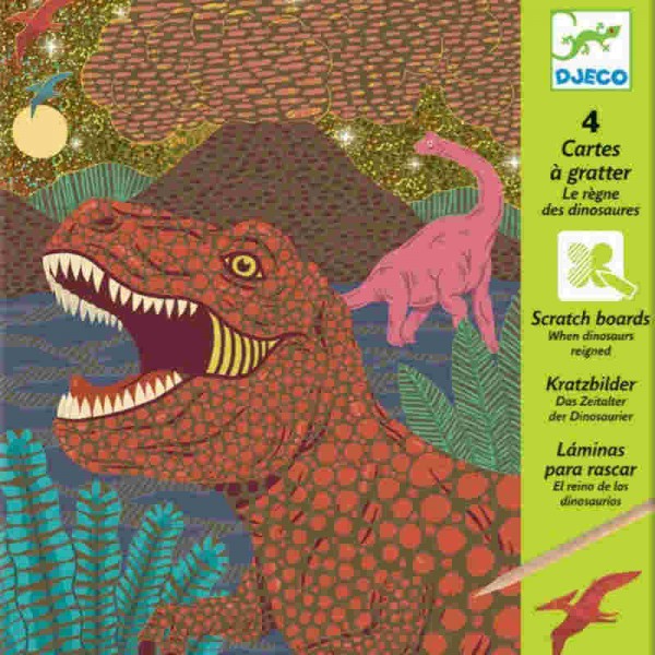 Djeco Scratchbilder Dinosaurier