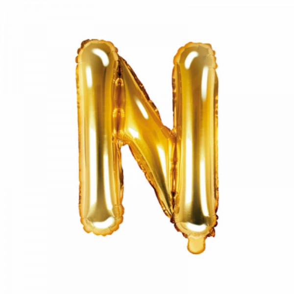 "Folienballon Buchstabe ""N"" gold, 1 Stk."
