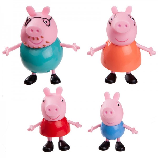 Tortendeko-Figuren Familie Peppa Pig, 4 Stk.