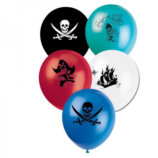 Luftballons Piratenschatz, 8 Stk.