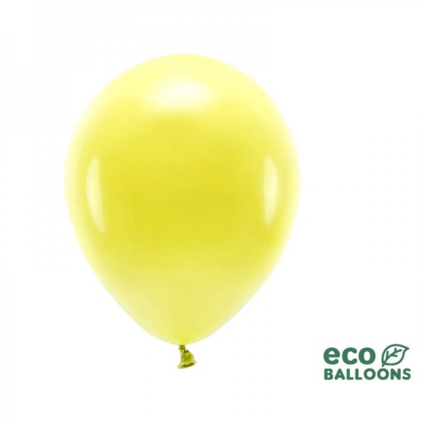 Luftballons Öko gelb, 10 Stk.