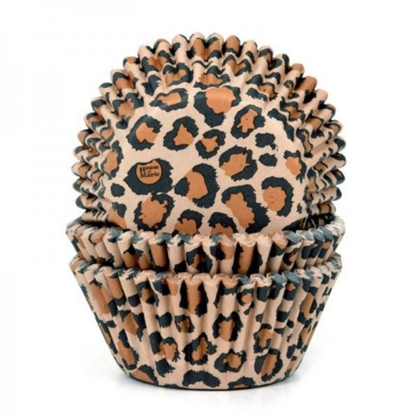 Muffinförmchen Leopard, 50 Stk.