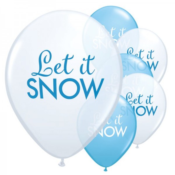"Luftballons ""Let it Snow"", 6 Stk."