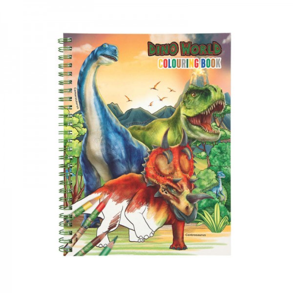 Livre de coloriage Dino World avec crayons