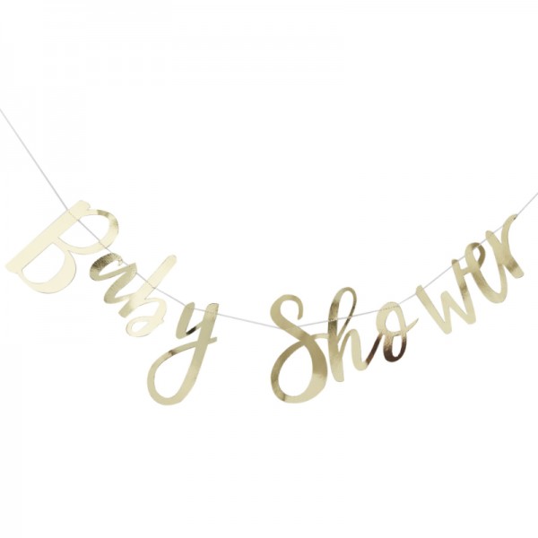 Girlande Baby Shower Gold