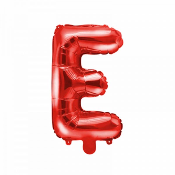 "Folienballon Buchstabe ""E"" rot, 1 Stk."