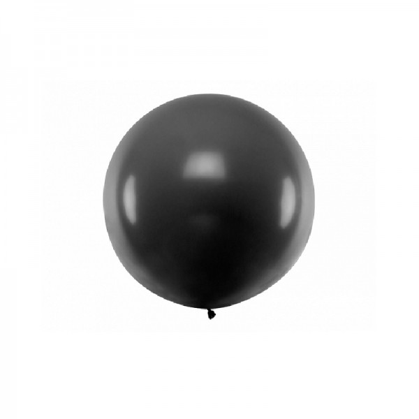 1 Luftballon schwarz, 1 m