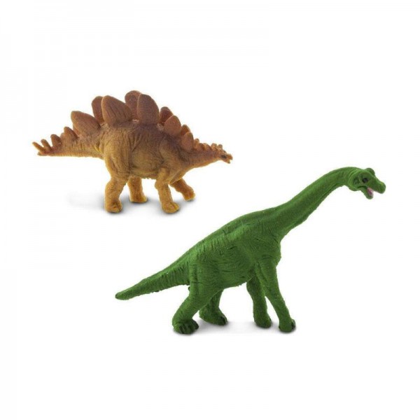 Glücksmini Brachiosaurus & Stegosaurus, 1 Stk.