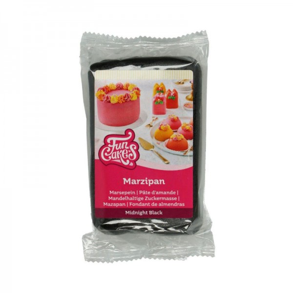 Funcakes Marzipan Mitternachts-Schwarz, 250 g