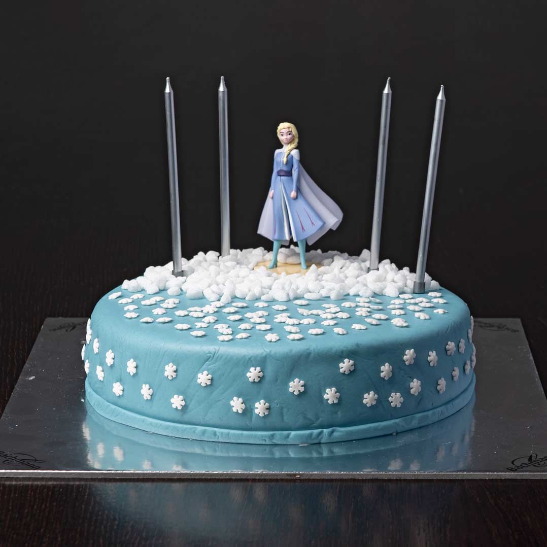 Gâteaux aufleger anniversaire tortenbild Crème Rime Frozen la reine l1