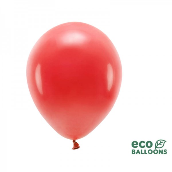 Luftballons Öko rot, 10 Stk.