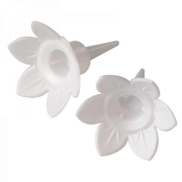 Bougeoirs fleurs blanches, 500 pcs.