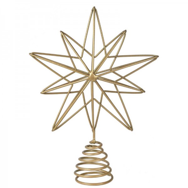 Dekospitze Weihnachtsbaum gold Stern