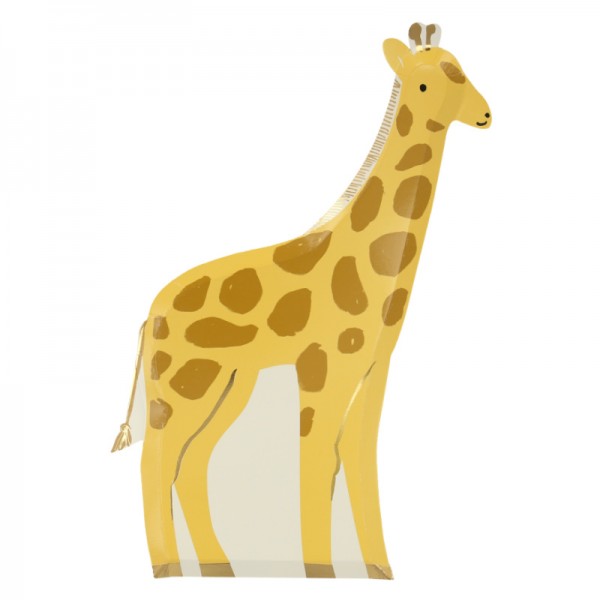 Teller Meri Meri Giraffe, 8 Stk.