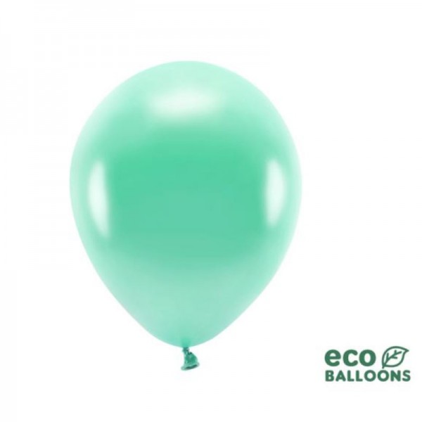 Luftballons Öko dunkel mint, 10 Stk.