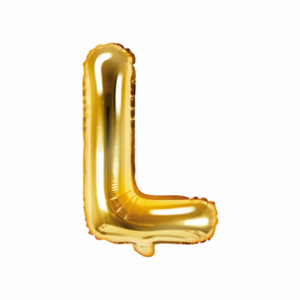 "Folienballon Buchstabe ""L"" gold, 1 Stk."